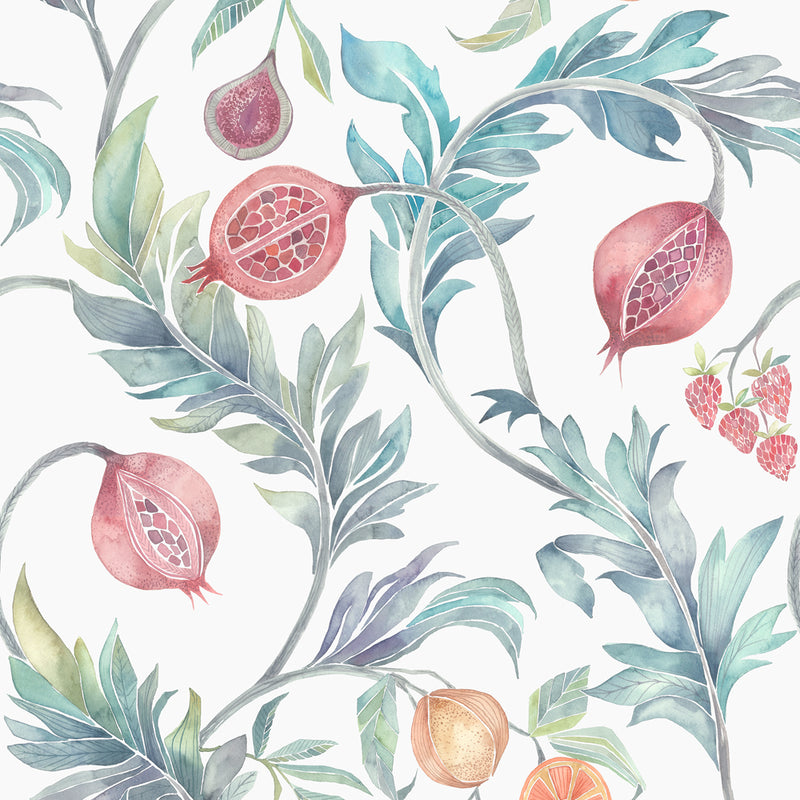 Weycroft Wallpaper Sample Pomegranate