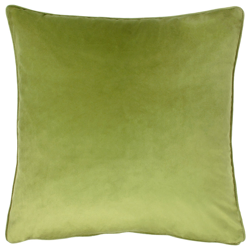 Evans Lichfield Wild Flowers Emma Square Cushion Cover in Olive