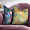 Wylder Wild Garden Columnaris Cushion Cover in Mustard