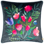 Wylder Wild Garden Posies Cushion Cover in Navy