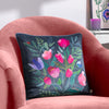 Wylder Wild Garden Posies Cushion Cover in Navy