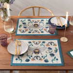 Animal Blue Accessories - Wild Garden Set of 4 Indoor/Outdoor Placemats Multicolour Wylder Nature