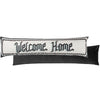 furn. Mosaic Message Welcome Draught Excluder in Ivory/Black