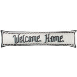 furn. Mosaic Message Welcome Draught Excluder in Ivory/Black