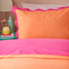 Abstract Pink Bedding - Wiggle Scallop  Duvet Cover Set Coral/Pink Furn