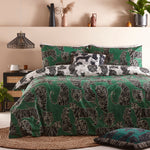 furn. Wildcat Duvet Cover Set in Jungle Green