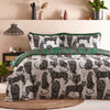 furn. Wildcat Duvet Cover Set in Jungle Green