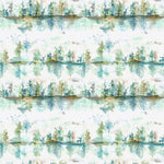 Animal Green Fabric - Wilderness Printed Cotton Fabric (By The Metre) Topaz Cream Voyage Maison