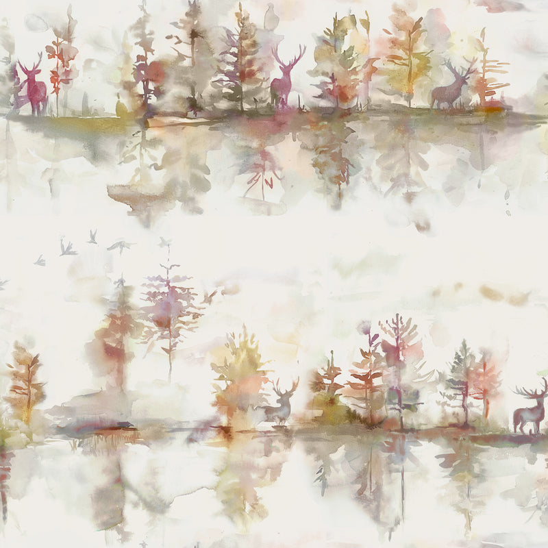 Wilderness Wallpaper Sample Plum