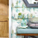 Voyage Maison Wilderness 1.4m Wide Width Wallpaper in Topaz