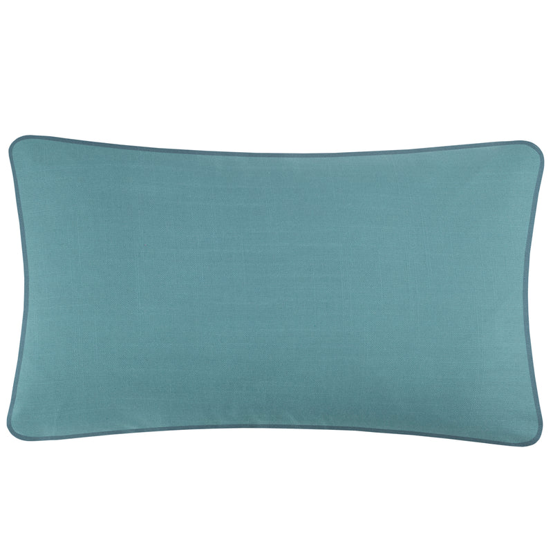 Woodland Blue Cushions - Wilderness Outdoor Polyester Filled Cushion Teal Voyage Maison