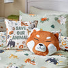 little furn. Wildlife Animal Reversible Duvet Cover Set in Multicolour/Green