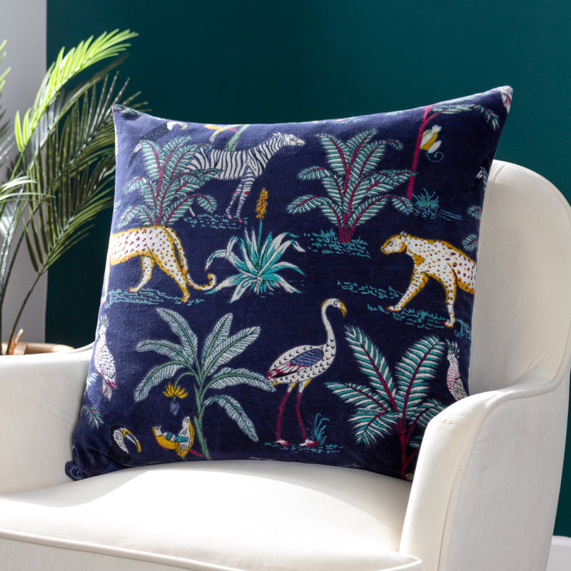 Wylder Wilds Cushion Cover in Navy