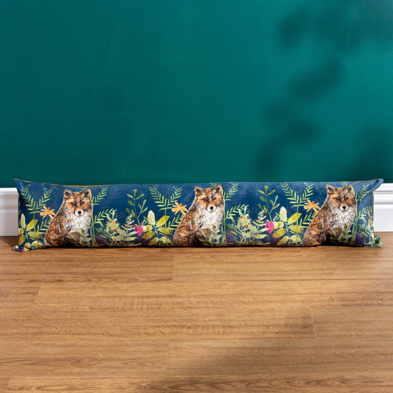 Wylder Willow Fox Draught Excluder in Navy/Mustard