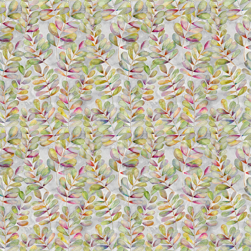 Floral Green Fabric - Willowsmere Printed Cotton Fabric (By The Metre) Lilac Voyage Maison