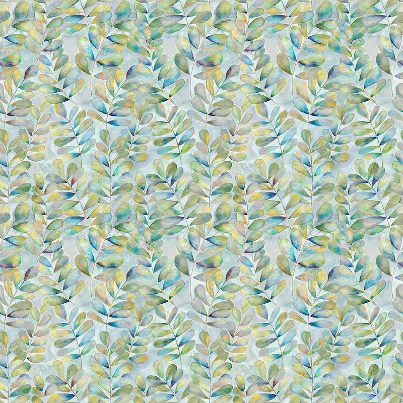 Floral Blue Fabric - Willowsmere Printed Cotton Fabric (By The Metre) Sky Voyage Maison