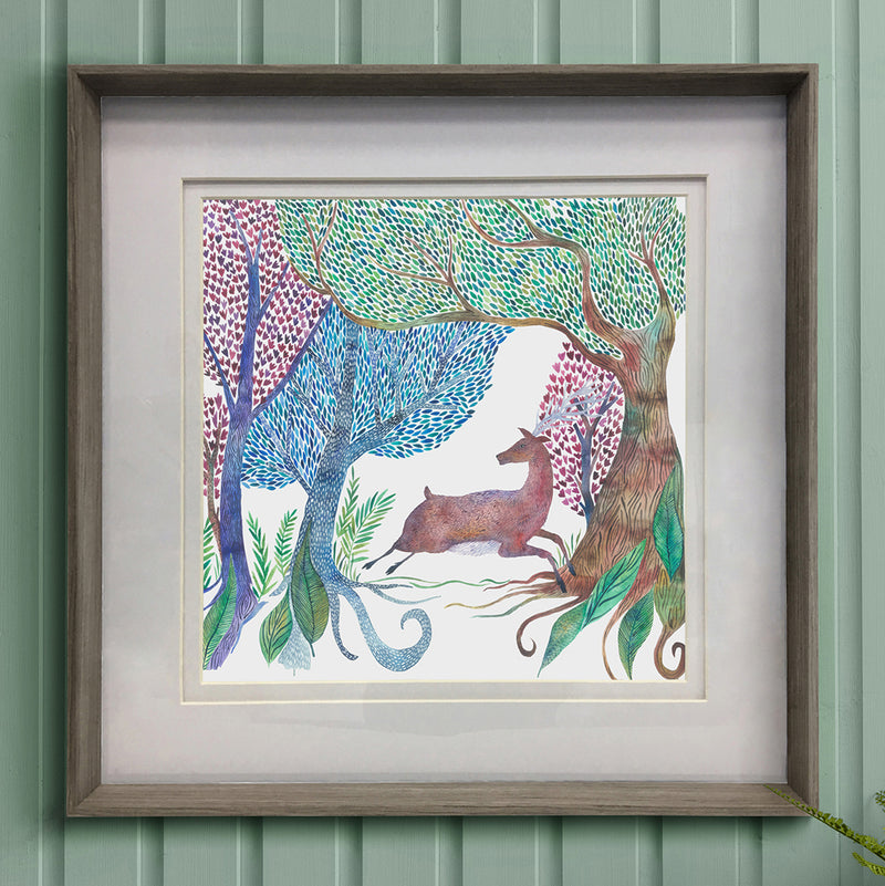 Voyage Maison Willow Woods Framed Print in Nut