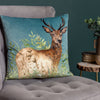 Wylder Willow Stag Cushion Cover in Cyan