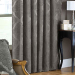 Paoletti Winchester Jacquard Pencil Pleat Curtains in Mocha