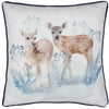 Winter Fawns Printed Cushion Multicolour