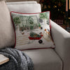 Abstract Multi Cushions - Winter Garden Printed Cushion Cover Multicolour Evans Lichfield