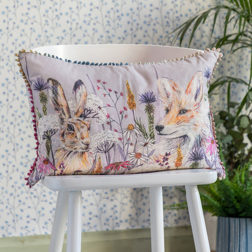 Animal Pink Cushions - Winnie Printed Cushion Cover Blossom Voyage Maison