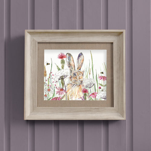 Animal Pink Wall Art - Winnie  Framed Print Birch Voyage Maison