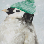 Winter Penguin Printed Cushion Multicolour