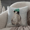 Animal Multi Cushions - Winter Penguin Printed Cushion Cover Multicolour Evans Lichfield