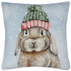 Winter Rabbit Printed Cushion Multicolour