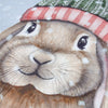 Winter Rabbit Printed Cushion Multicolour