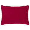  Red Cushions - Winter Merry Christmas Applique Velvet Cushion Cover Red Paoletti