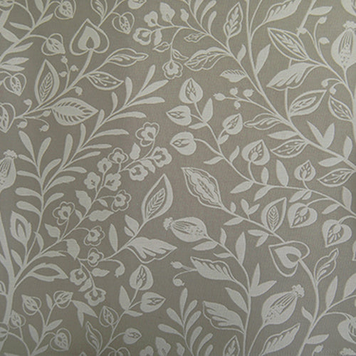 Floral Beige Fabric - Wisley Printed Woven Fabric (By The Metre) Hazel Voyage Maison