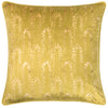 furn. Wisteria Printed Velvet Cushion Cover in Chartreuse