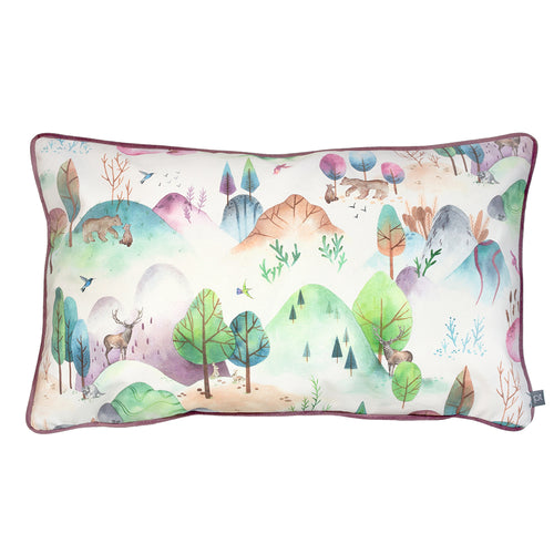 Prestigious Textiles Woodland Walk Kids Cushion Cover in Candyfloss