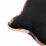 Animal Black Cushions - Wiggle Leopard Piped Velvet Ready Filled Cushion Black furn.