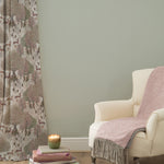 Floral Beige Fabric - Willow Woods Printed Cotton Fabric (By The Metre) Stone Voyage Maison