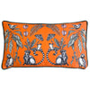 Wylder Wild Mirrored Creatures Cushion Cover in Orange