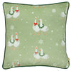 Winter Geese Printed Cushion Multicolour