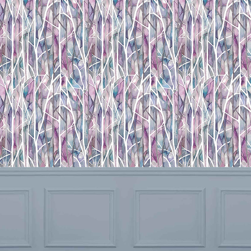 Voyage Maison Woodbury 1.4m Wide Width Wallpaper in Loganberry