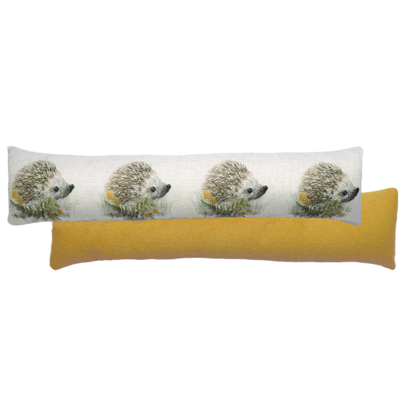 Evans Lichfield Woodland Hedgehog Draught Excluder in Mustard