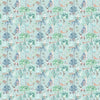 Animal Blue Fabric - Woodland Adventures Printed Cotton Fabric (By The Metre) Aqua Voyage Maison