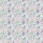 Animal Purple Fabric - Woodland Adventures Printed Cotton Fabric (By The Metre) Lilac Voyage Maison