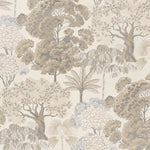  Cream Fabric - Woodlands  Fabric (By The Metre) Natural Wylder