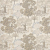  Cream Fabric - Woodlands  Fabric (By The Metre) Natural Wylder