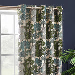 Wylder Woodlands Room Darkening Eyelet Curtains in Green