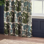 Wylder Woodlands Room Darkening Eyelet Curtains in Green