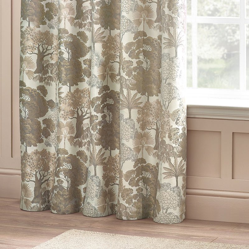 Wylder Woodlands Room Darkening Eyelet Curtains in Natural