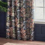 Wylder Woodlands Room Darkening Eyelet Curtains in Navy