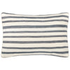 Striped Blue Cushions - Woven Stripe Cotton Cushion Cover Dusk Blue Yard